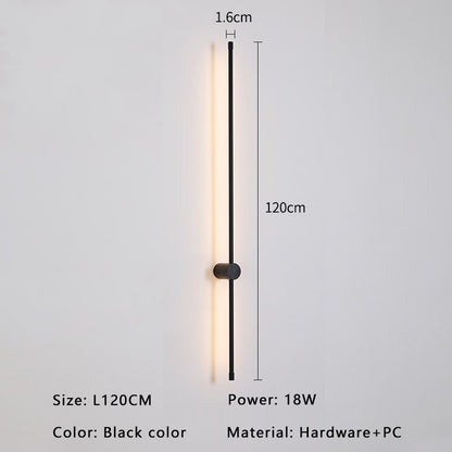 Luxury Black Gold LED Wall Light Fixture