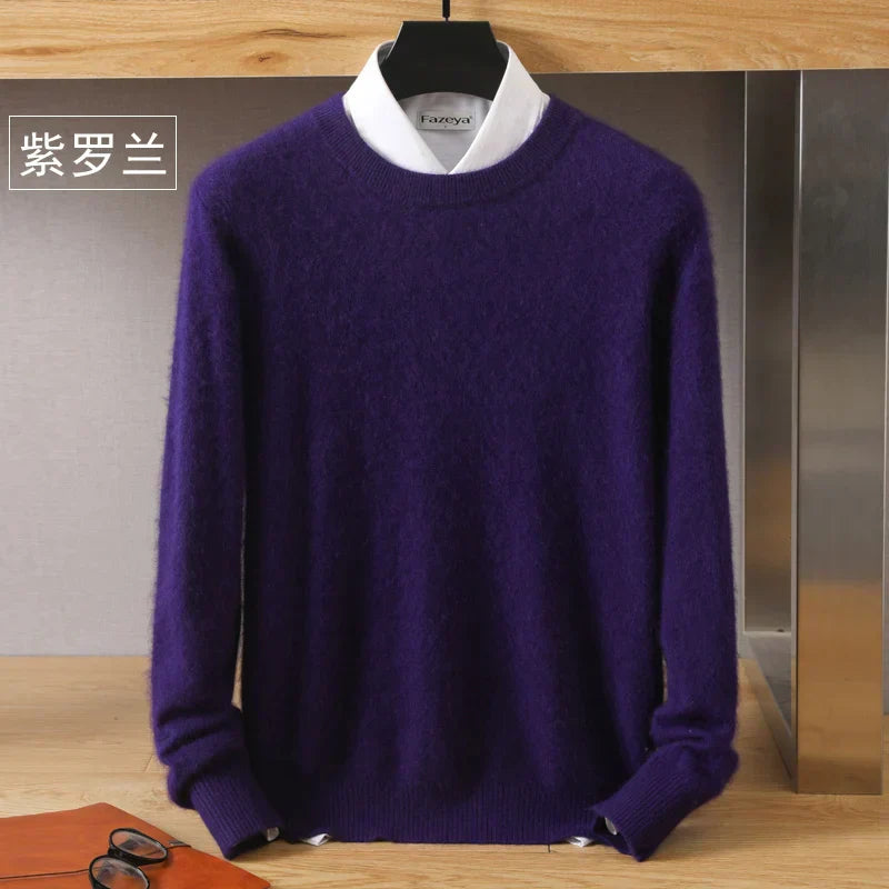 Luxurious High Quality Crew Neck Cashmere Sweater