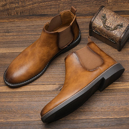 Men's Waterproof Elastic Ankle Boots