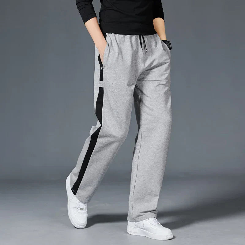 Relaxed Fit Mens Striped Sweatpants