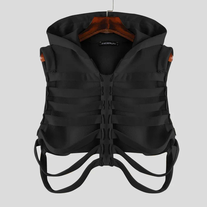 Hooded Rib Cage Vest