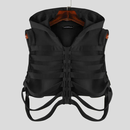Hooded Rib Cage Vest