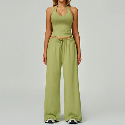 Comfortable Women's Sports Tank and Leggings Set