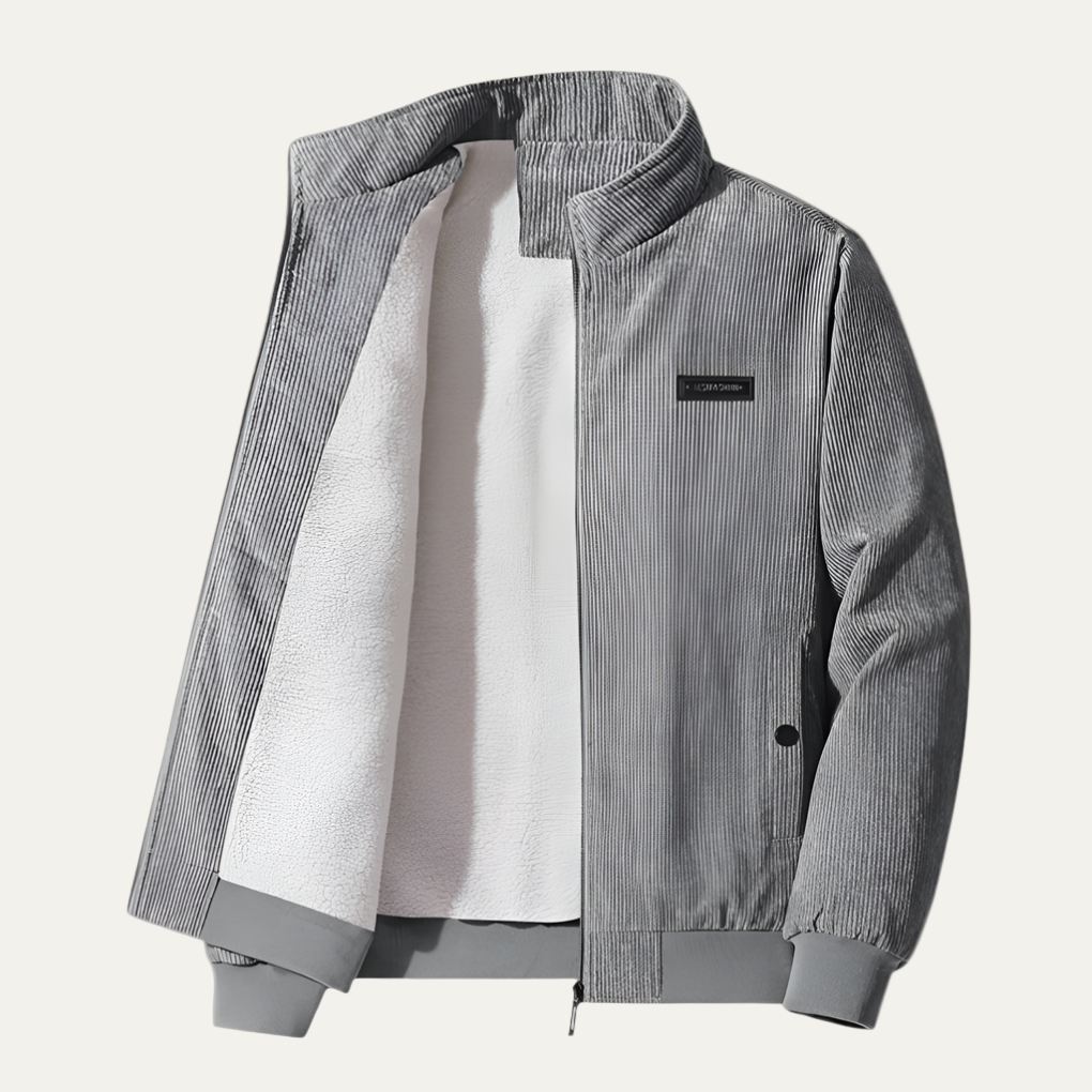 Men's Quilted Zipper Athletic Jacket