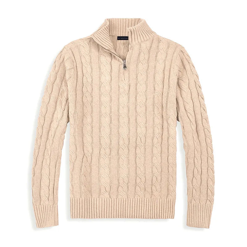 Classic Luxury Men's Half Zip Sweater