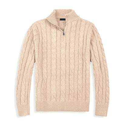 Classic Luxury Men's Half Zip Sweater