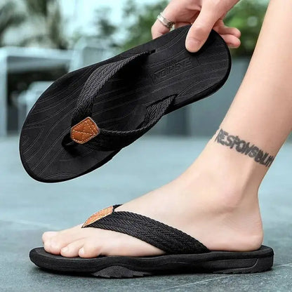 Relaxed Fit Mens Beach Flip Flops