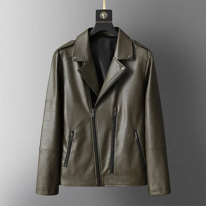 Genuine Brown Leather Coat