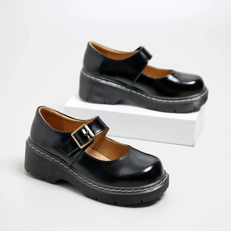 Simple Buckle Ballet Women Flats