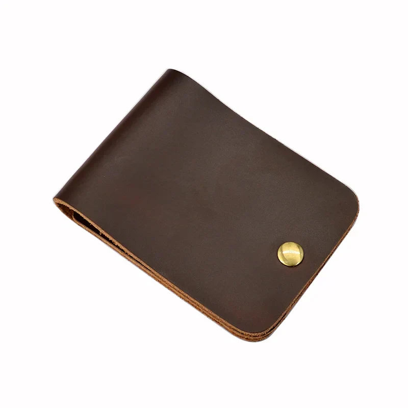 Authentic Tan Leather Card Holder