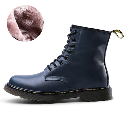Comfortable Thermal Leather Ankle Boots for Men