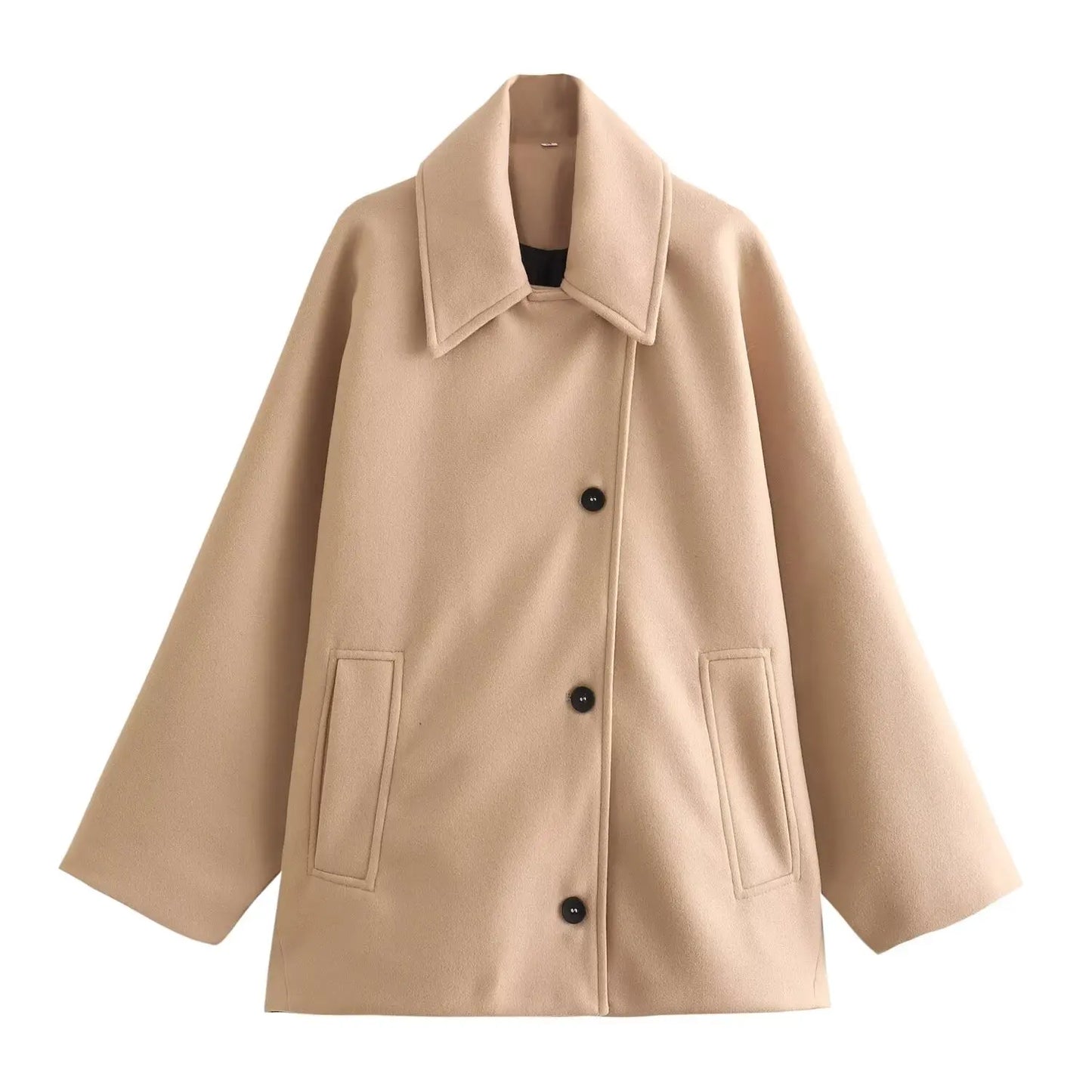 Relaxed Fit Rainproof Long Coat