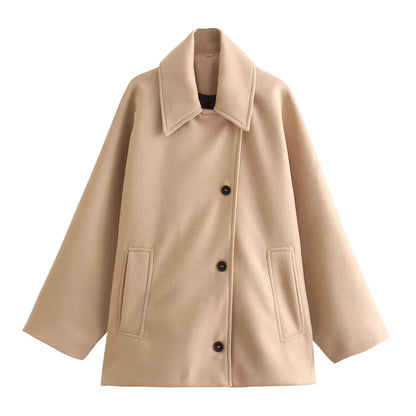 Relaxed Fit Rainproof Long Coat