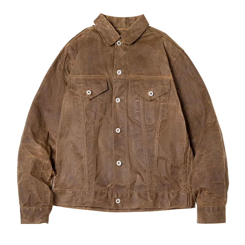 Morrison Waxed Canvas Jacket Waterproof Heavyweight Oil Wax Finish