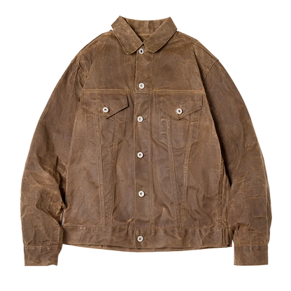 Waterproof Leather Parka Coat