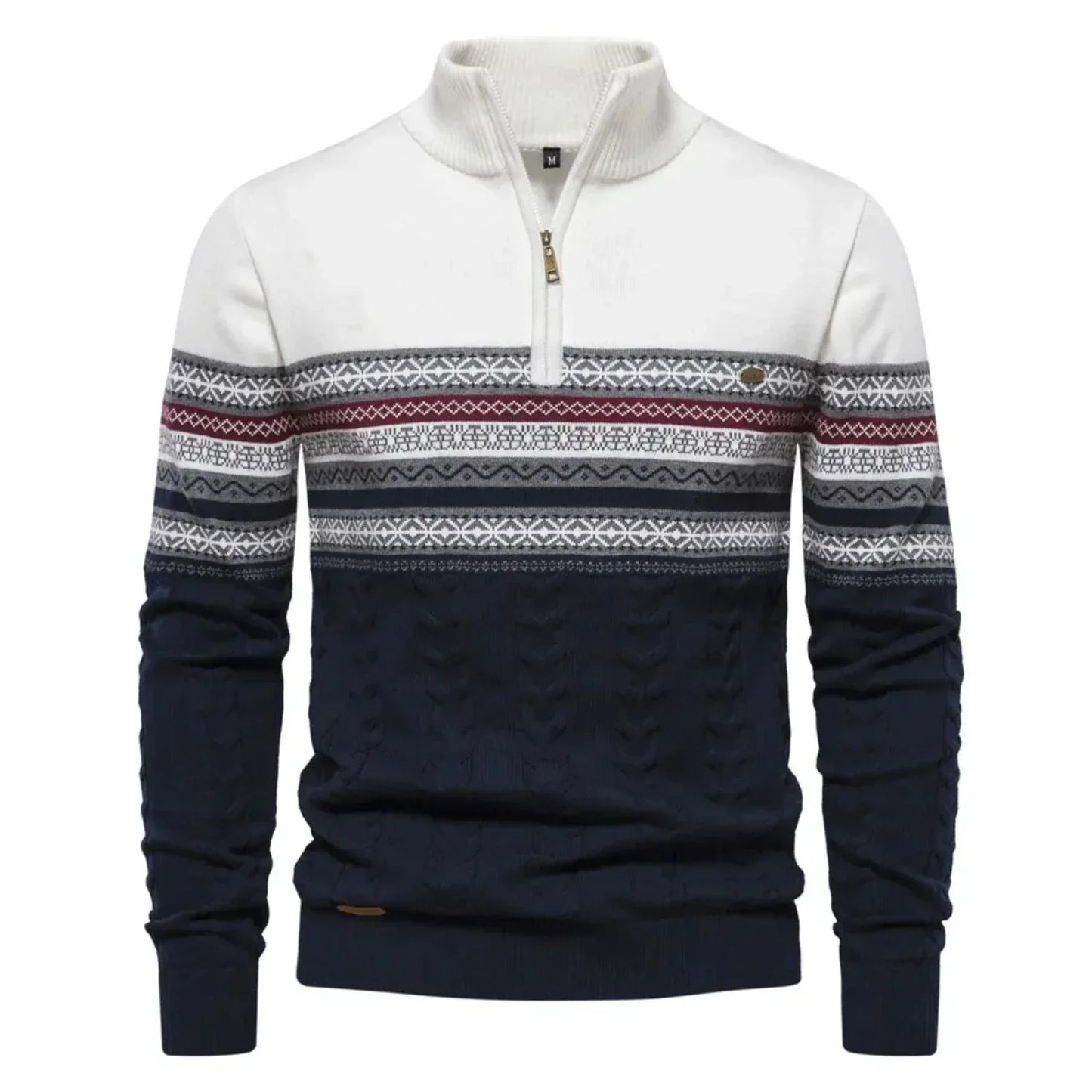 Warm Mens Casual Crew Neck Sweater - OutfitLondon