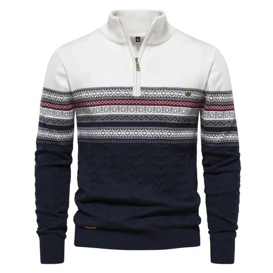 Warm Mens Casual Crew Neck Sweater - OutfitLondon