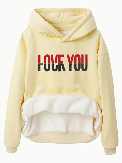 Big Graphic Print Hooded Sweatshirt for Men