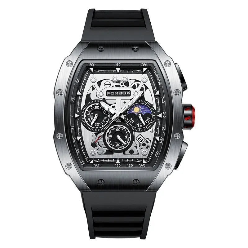 Sporty Mens Leather Watch