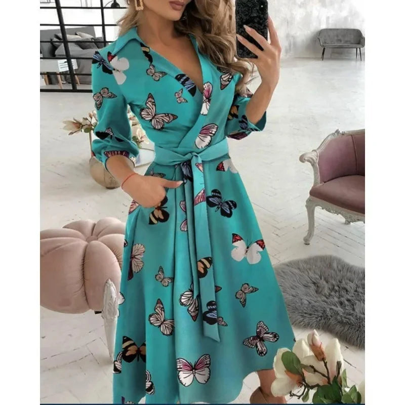 Stylish Women's Wrap Around Dress