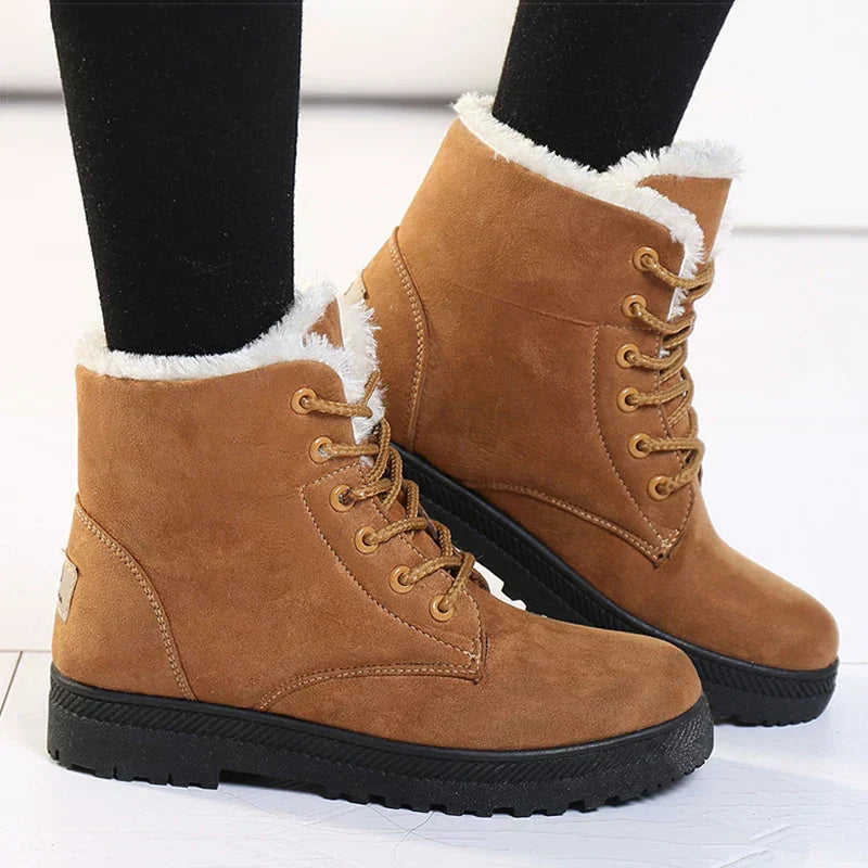 Cozy Women's Snow Boots with Laces