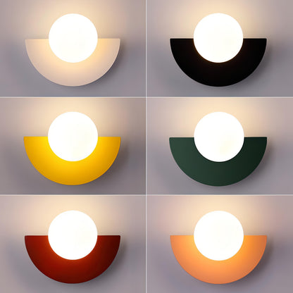 Modern Semi Circle LED Wall Light Soft Glow