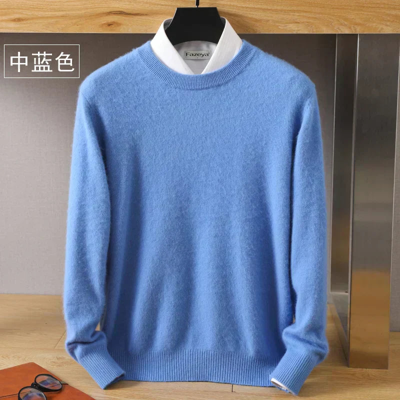 Luxurious High Quality Crew Neck Cashmere Sweater