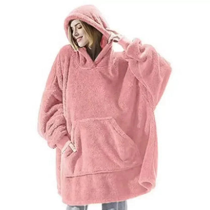 Cozy Fleece Hoodie Blanket for Men and Women