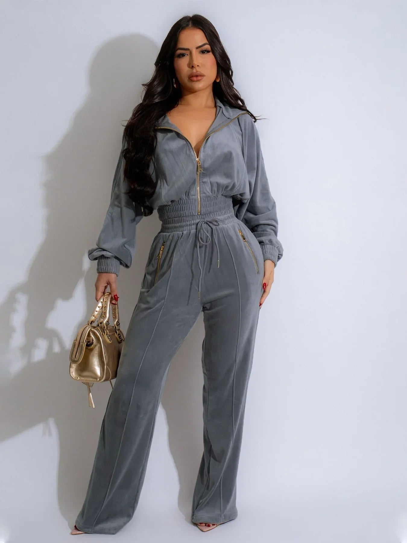 Cozy Ladies 2-Piece Fleece Jogger Suit