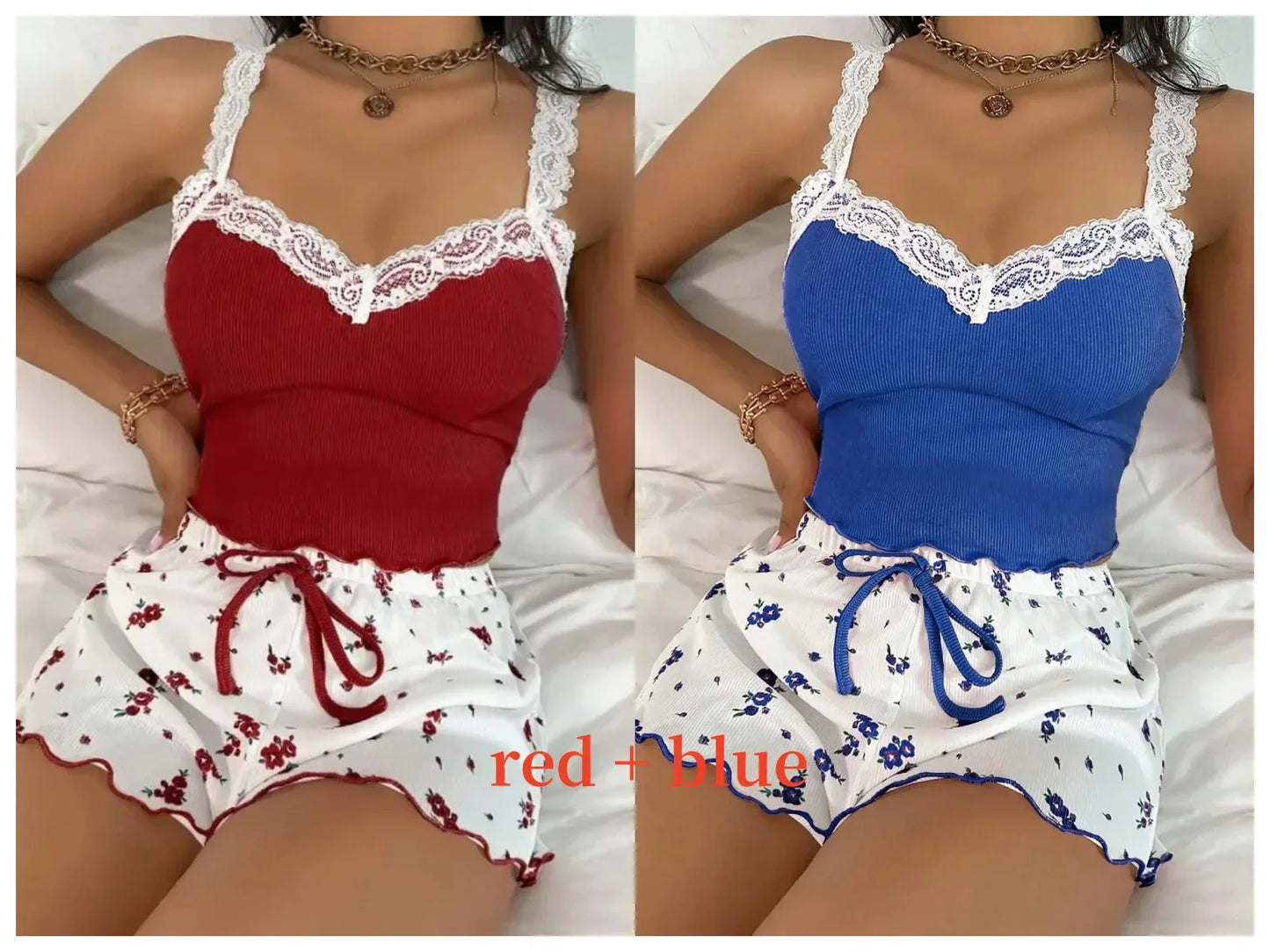 Women's Comfortable Floral Nightwear Pajamas