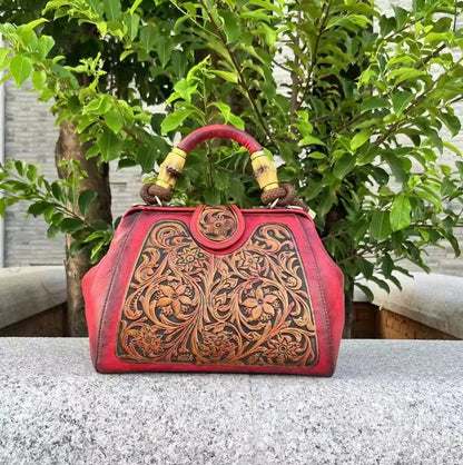 Authentic Leather Vintage Women's Tote Bag