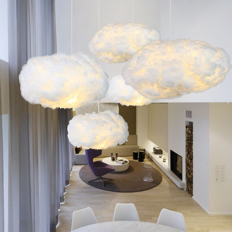 Classic Cream Linen Pendant Light Shade