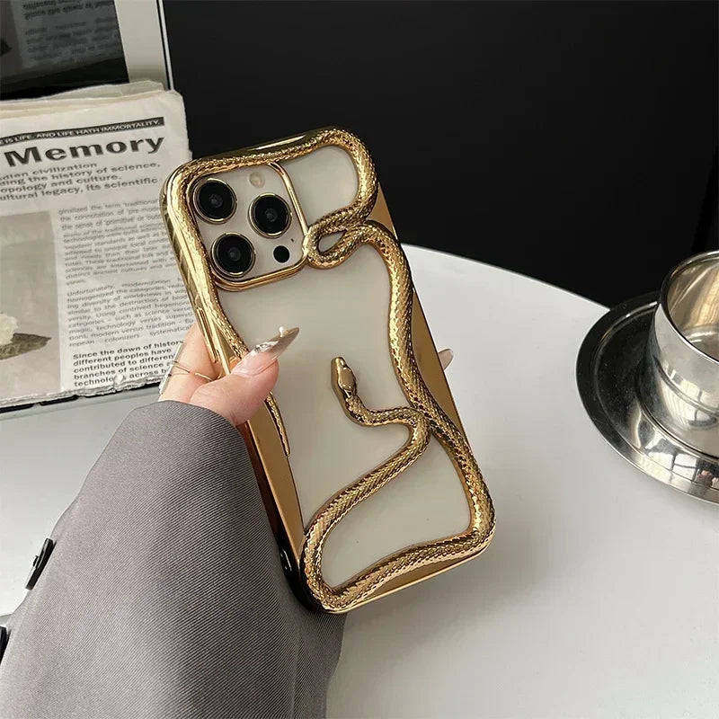 Orion iPhone Case Snake Plated TPU Electroplated Heat Dissipation