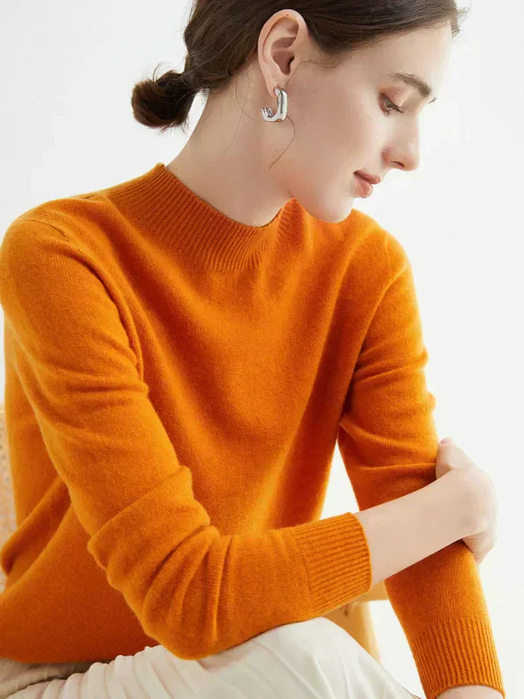 Cozy Ladies Merino Wool Crew Sweater