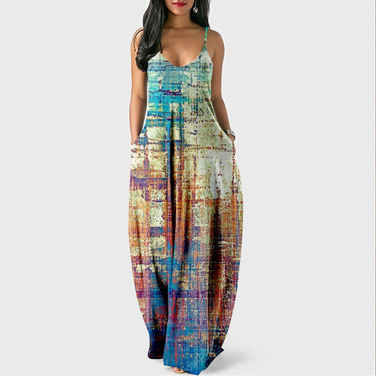 Vibrant Breathable Long Sundress for Women - OutfitLondon