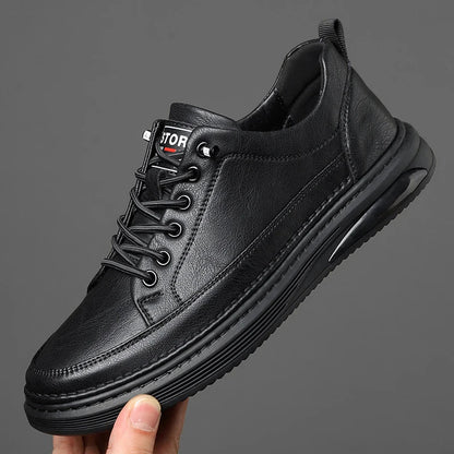 Brown Leather Sneakers