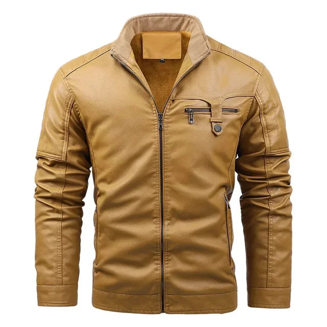 Classic Men's Genuine Leather Motorcycle Jacket - OutfitLondon