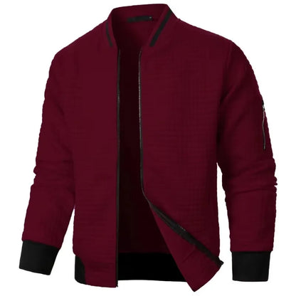 Vintage Style Zipper Athletic Jacket