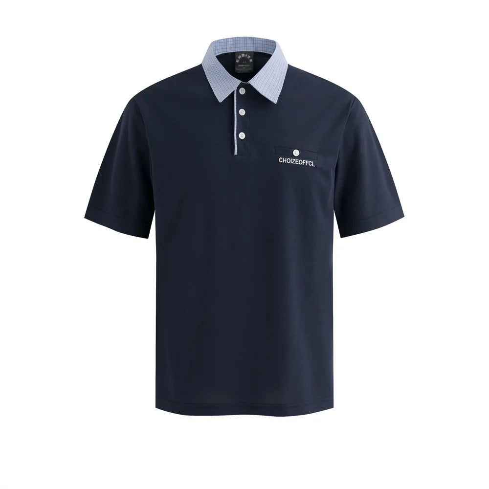 Classic Stitched Relaxed Fit Mens Short Sleeve Polo Shirt