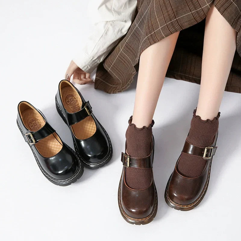 Simple Buckle Ballet Women Flats - OutfitLondon