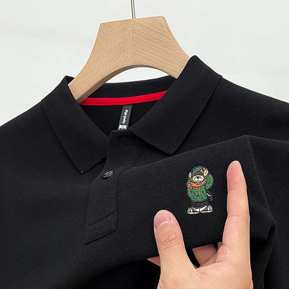 Relaxed Fit Mens Classic Polo Tee Shirt
