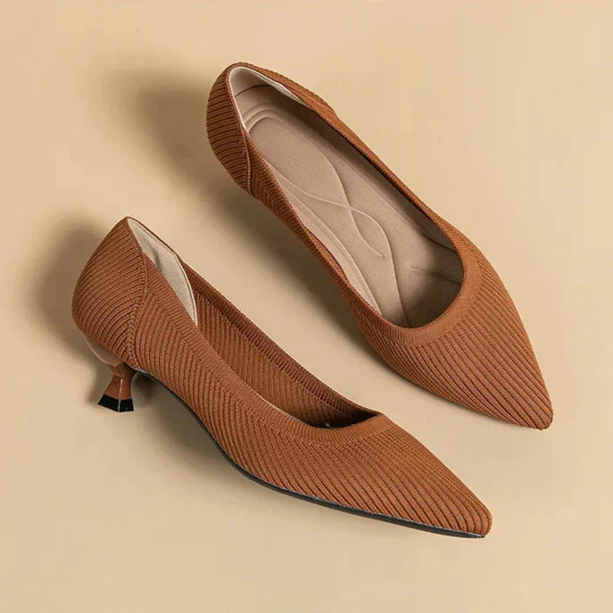 Cute Cat Heel Shoes