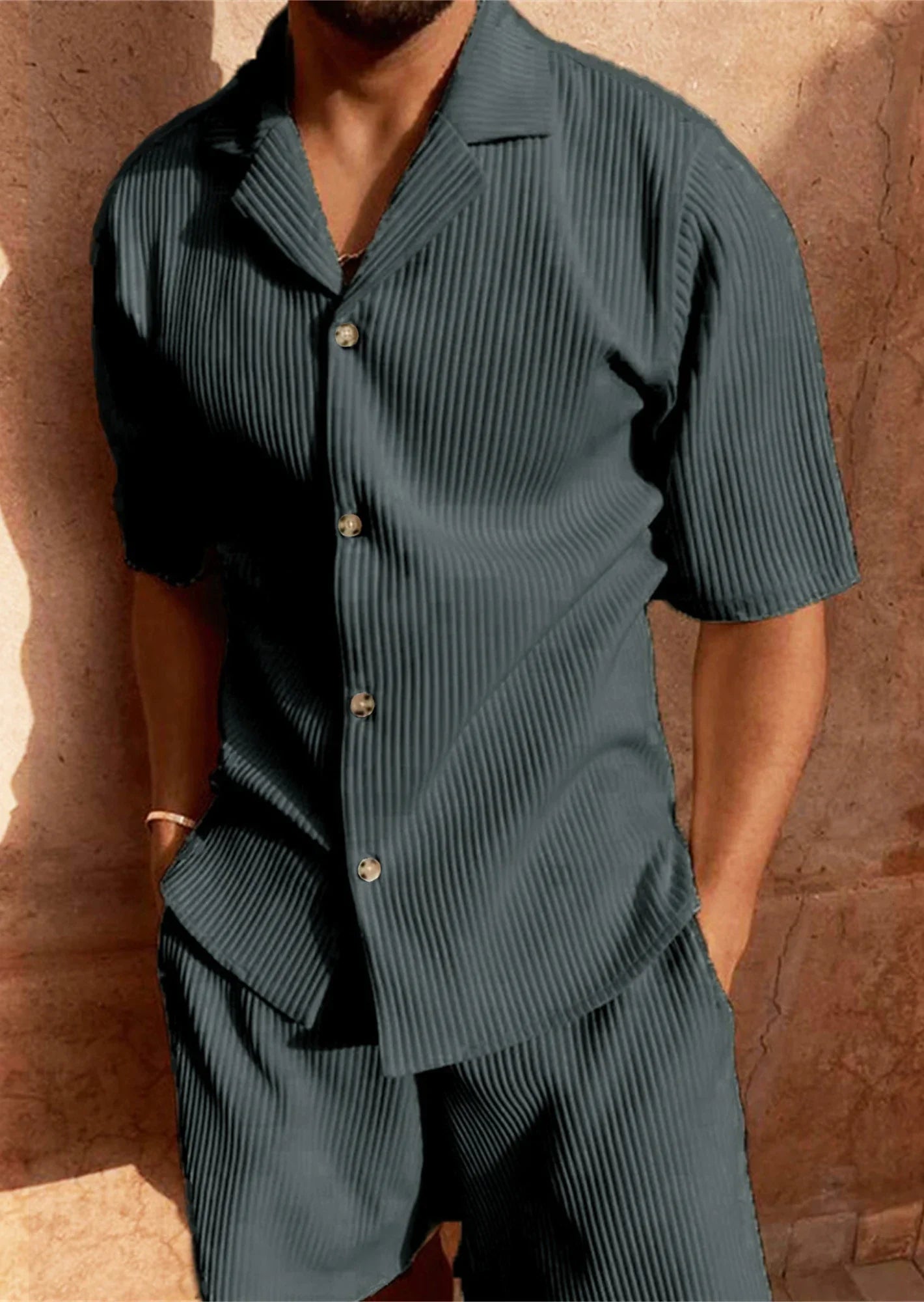 Comfortable Summer Shorts Outfit - Shirt & Shorts Set