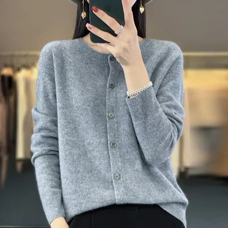 Cozy Ladies Open Front Knit Sweater