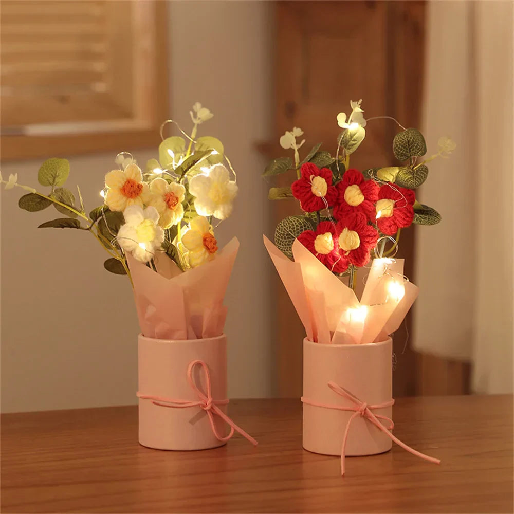 Velmora Handcrafted Plush Flower Bouquet Soft Decor Gift - OutfitLondon