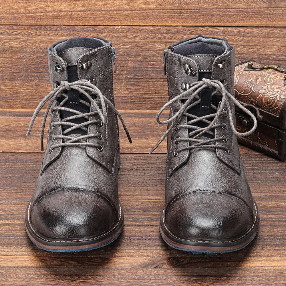 Waterproof Leather Hiking Boots Men