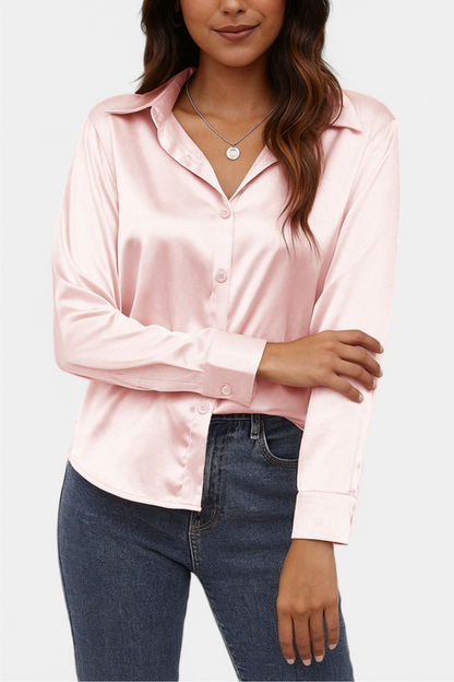 Classic Ladies Button Front Shirt