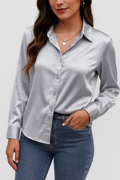 Classic Ladies Button Front Shirt