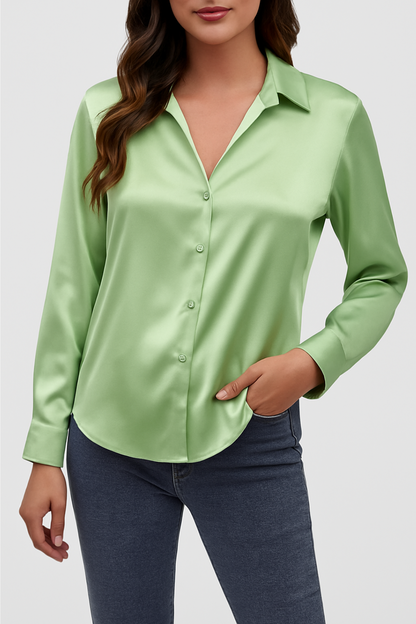 Classic Ladies Button Front Shirt