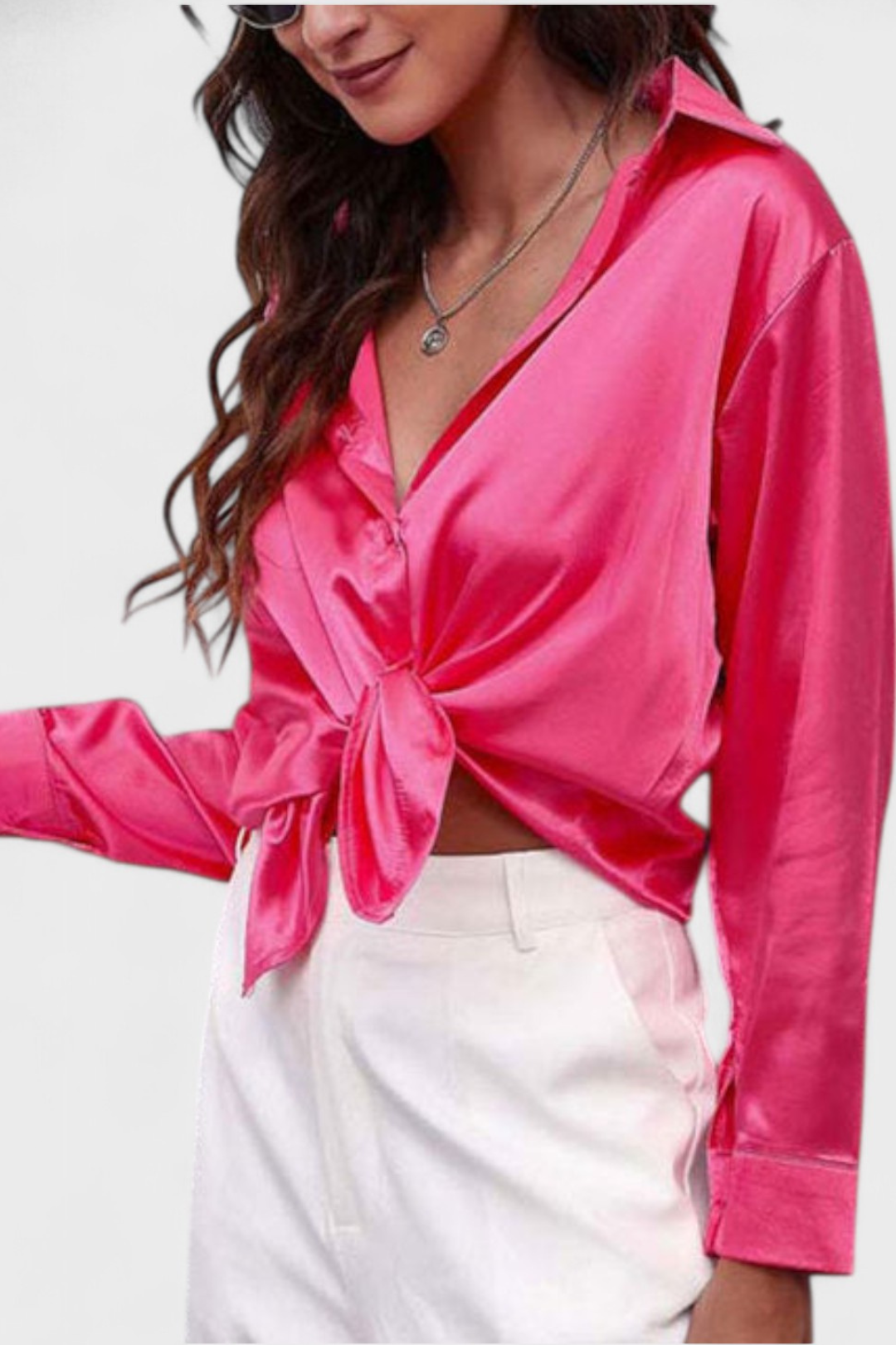 Classic Ladies Button Front Shirt